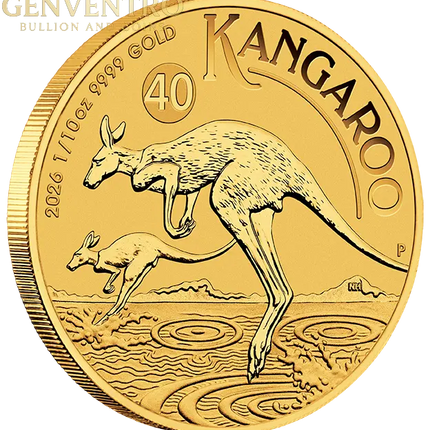 2026 1/10 oz Australian Kangaroo Gold Coin Genventro Bullion and Coins