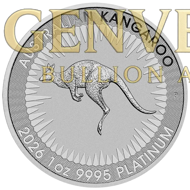 2026 Platinum Kangaroo - 1 oz Genventro Bullion and Coins