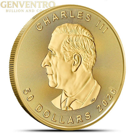 2026 1 oz Gold Maple Leaf Genventro Bullion and Coins