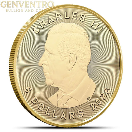 2026 1/10 oz Gold Maple Leaf Genventro Bullion and Coins