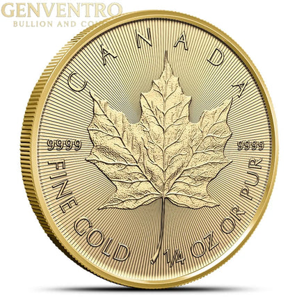 2026 1/4 oz Gold Maple Leaf Genventro Bullion and Coins