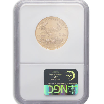 2004 1/2 oz gold eagle $25 ngc ms70
