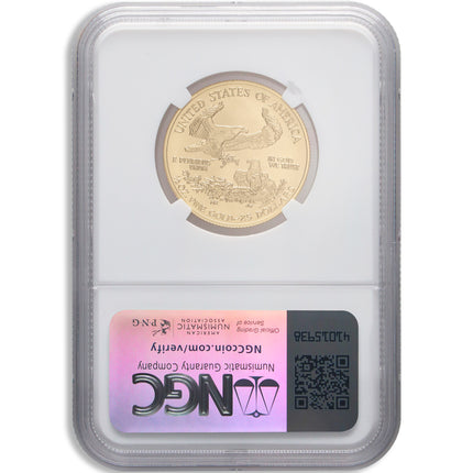 2007 1/2 oz gold eagle $25 ngc ms70