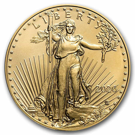 2026 1 oz gold eagle bu