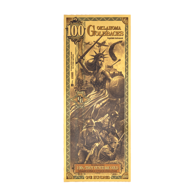 oklahoma 100 goldback