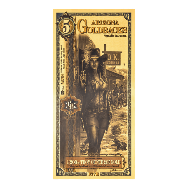 arizona 5 goldback