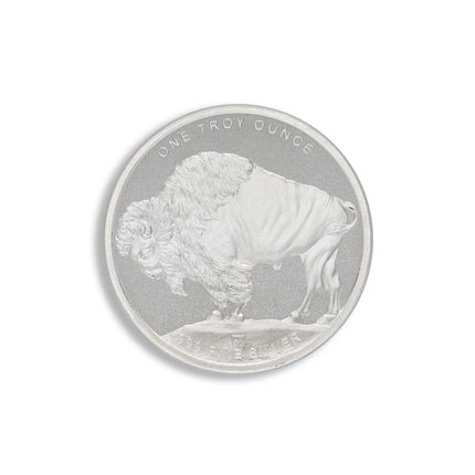1 oz silver round buffalo design .999 frontier mint (new)