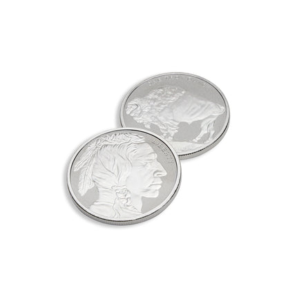 1 oz silver round buffalo design .999 frontier mint (new)