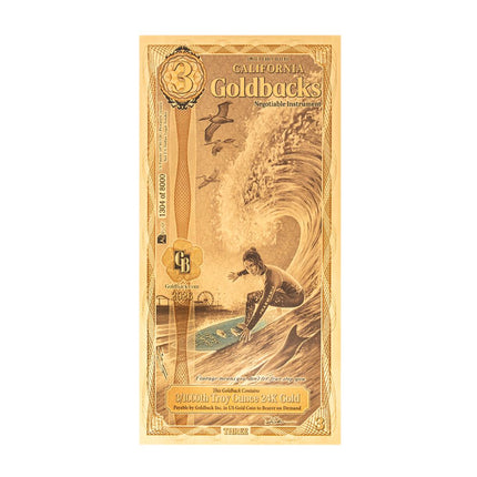 limited early release california 3 goldback