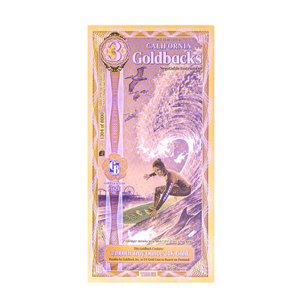 limited early release california 3 goldback