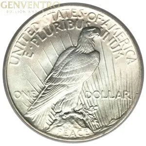 Peace Silver Dollar - AU+ Genventro Bullion and Coins