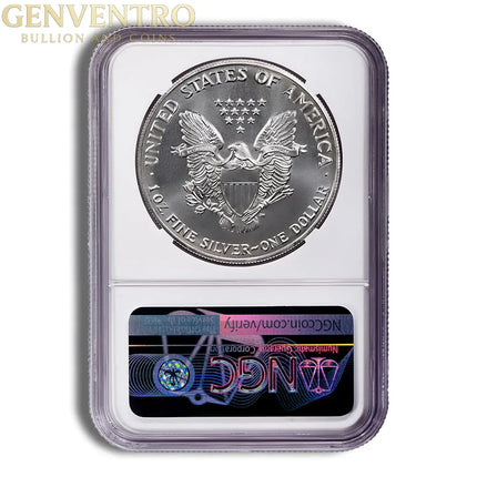 1992 Silver Eagle NGC MS69 Genventro Bullion and Coins