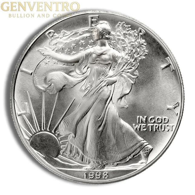 1998 Silver American Eagle - BU Genventro Bullion and Coins