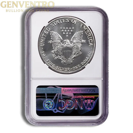2001 Silver Eagle NGC MS69 Genventro Bullion and Coins