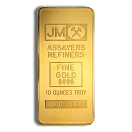 10 oz gold bar johnson matthey