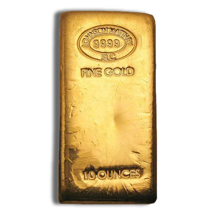 10 oz gold bar johnson matthey