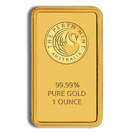 1 oz gold bar perth mint (black card)
