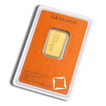 10 gram gold bar valcambi (carded)