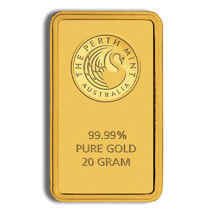 20 gram gold bar perth mint (carded)