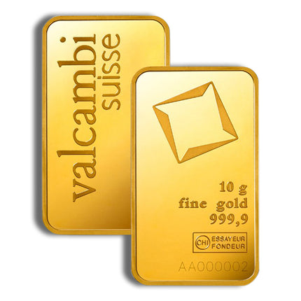 10 gram gold bar valcambi (carded)