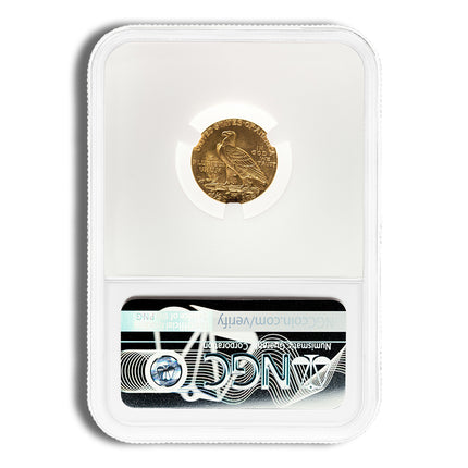 $2.5 gold indian quarter eagle ngc ms63