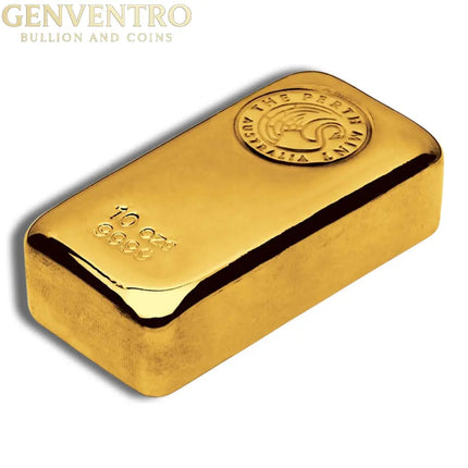 10 oz Gold Bar - Perth Mint (Carded) Genventro Bullion and Coins