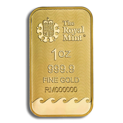 1 oz gold bar britannia (carded)
