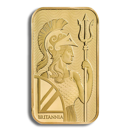1 oz gold bar britannia (carded)