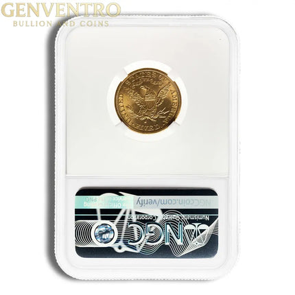 $5 Gold Liberty Half Eagle - NGC MS63 Genventro Bullion and Coins