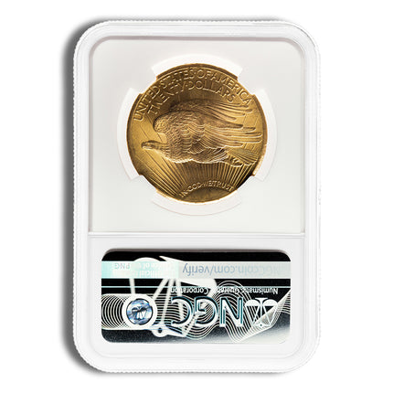 $20 gold saint gaudens double eagle ngc ms63