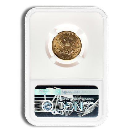$5 gold liberty half eagle ngc ms61