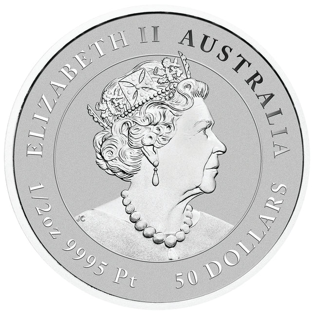 2022 1/2 oz australian white bellied sea eagle platinum coin