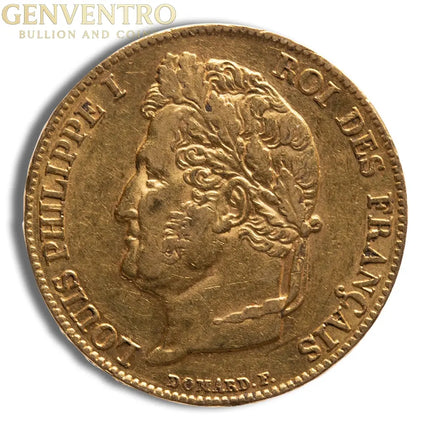 France Gold 20 Francs - Louis Philippe (1830-1848) Genventro Bullion and Coins