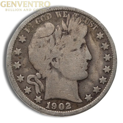 $1 FV 90% Silver Barber Quarters - Avg Circ Genventro Bullion and Coins