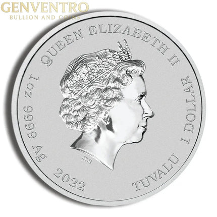 2022 1 oz Tuvalu Silver 60 Years of Bond BU Genventro Bullion and Coins
