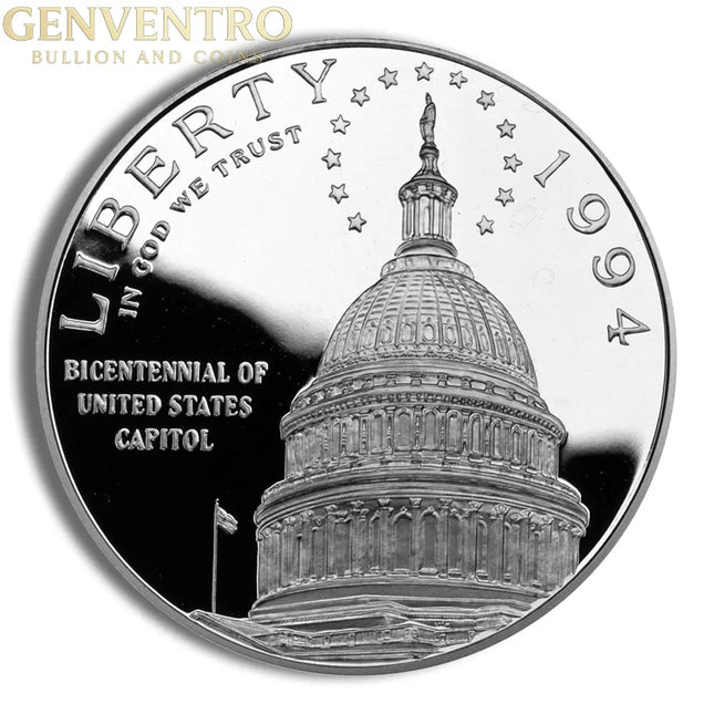 1994-S $1 Capitol Silver Commem - Proof Genventro Bullion and Coins