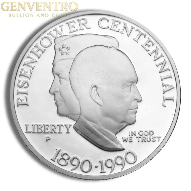 1990-P $1 Eisenhower Silver Commem - Proof Genventro Bullion and Coins