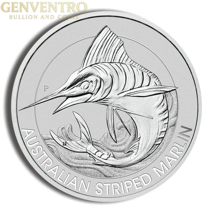 2020 1.5 oz Australian Striped Marlin Silver Coin Genventro Bullion and Coins