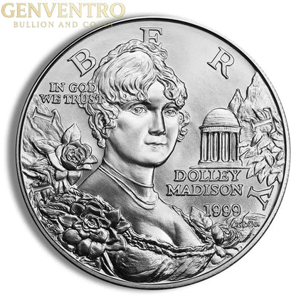 1999-P $1 Dolley Madison Silver Commem - BU Genventro Bullion and Coins