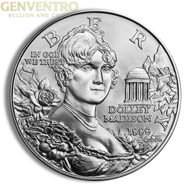1999-P $1 Dolley Madison Silver Commem - BU Genventro Bullion and Coins