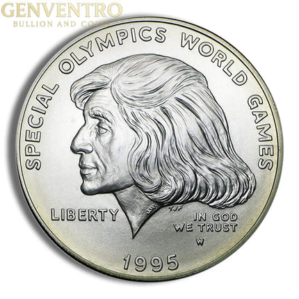 1995-W $1 Special Olympics Silver Commem - BU Genventro Bullion and Coins