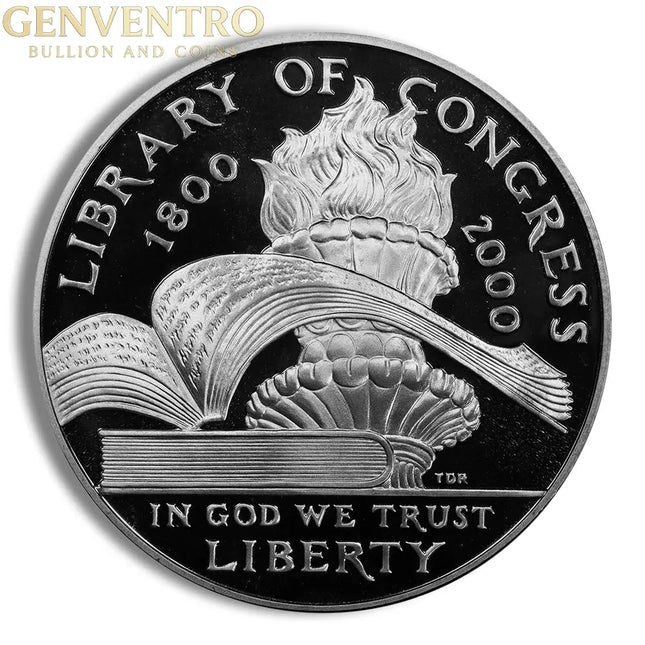 2000-P $1 Library of Congress Silver Commem - Proof Genventro Bullion and Coins