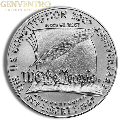 1987-P $1 Constitution Silver Commem - BU Genventro Bullion and Coins