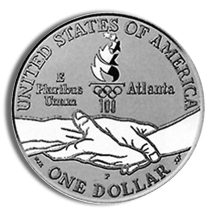 1995 p $1 blind runner silver commem proof