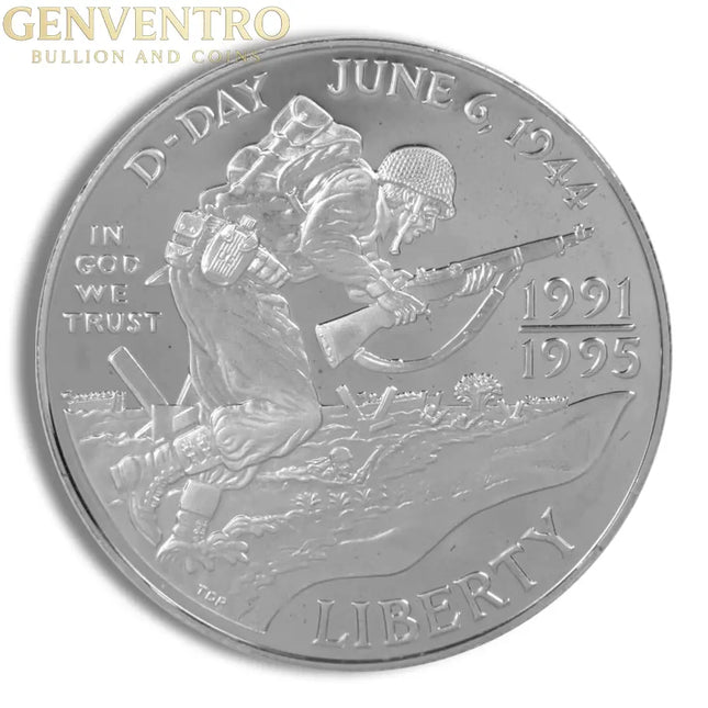 1993-D $1 World War II Silver Commem - BU Genventro Bullion and Coins