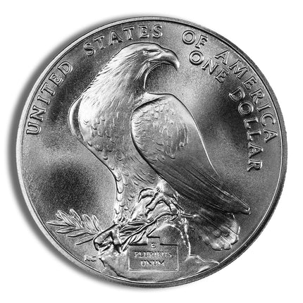 1984 p $1 la olympic silver commem bu