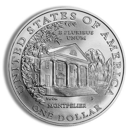 1999 p $1 dolley madison silver commem bu