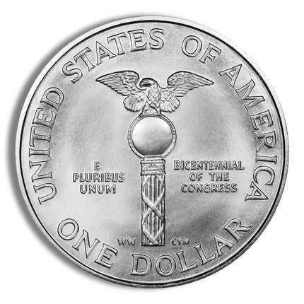 1989 d $1 congressional silver commem bu
