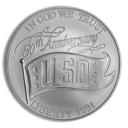 1991 d $1 uso silver commem bu