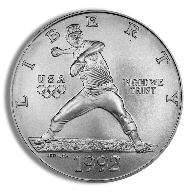1992-D $1 Olympic Silver Commem - BU Genventro Bullion and Coins
